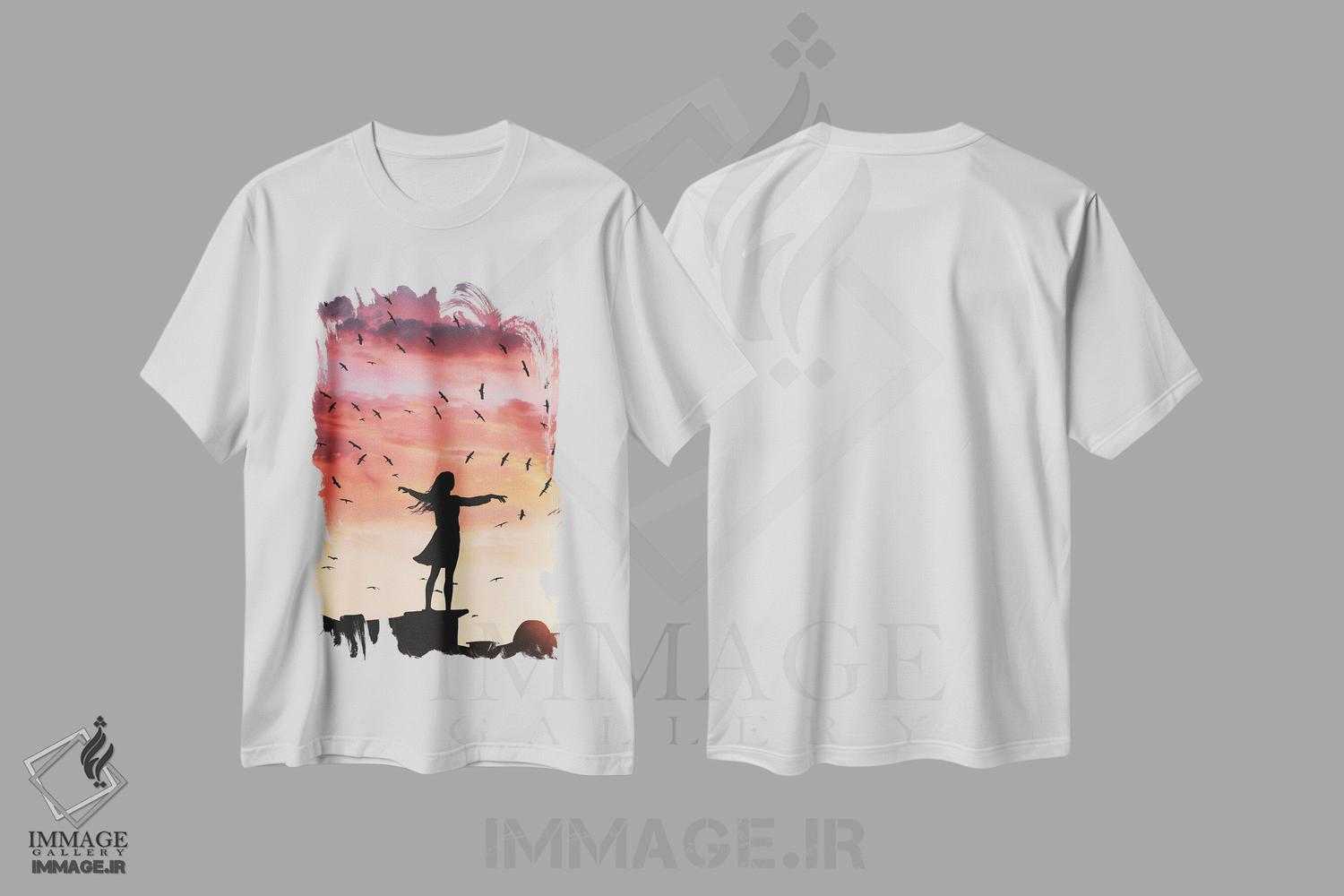 تیشرت طرح دار پرواز، عکاسی ترکیبی اثر عبدالله ایویندار | immage.ir