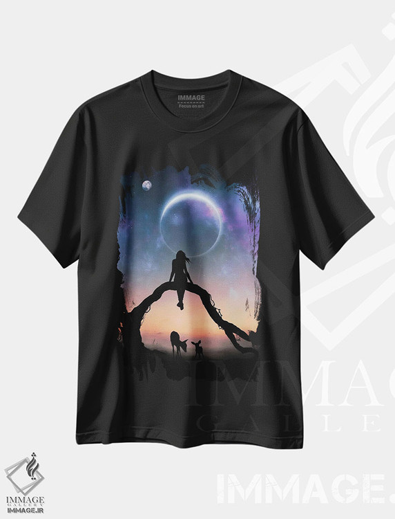 تیشرت طرح دار رویا، عکاسی ترکیبی اثر عبدالله ایویندار | فروشگاه ایماژ