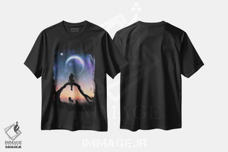 تیشرت طرح دار رویا، عکاسی ترکیبی اثر عبدالله ایویندار | فروشگاه ایماژ