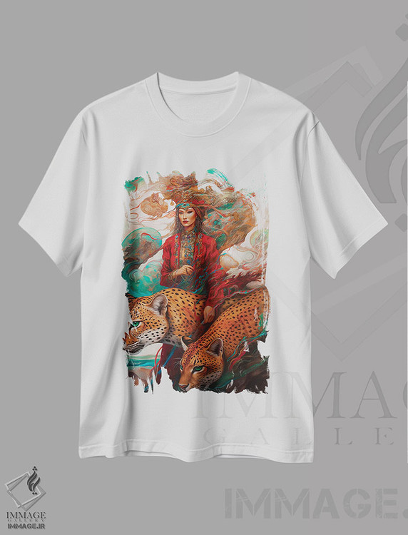 تیشرت طرح دار ببر، دکور آسیایی اثر عبدالله ایویندار | immage.ir