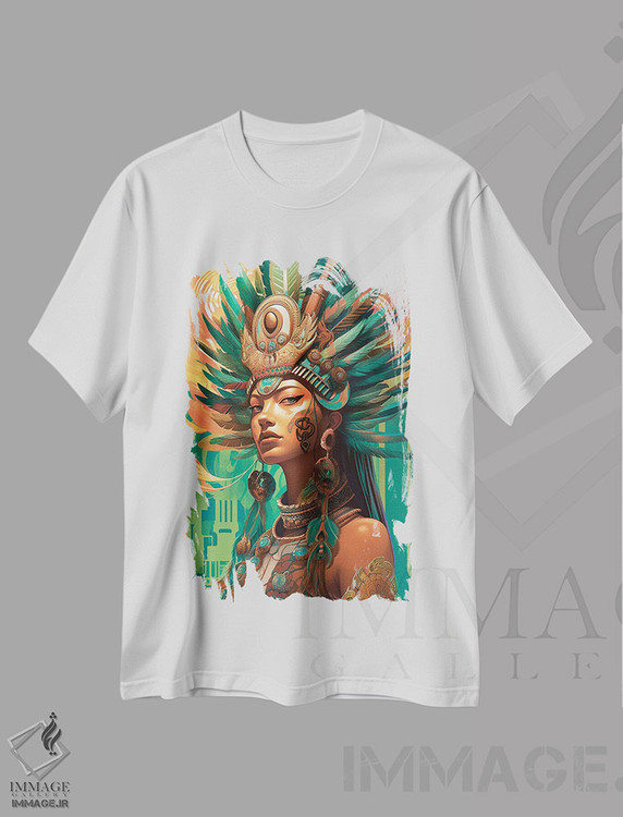 تیشرت طرح دار مایایی، تزئینی اثر عبدالله ایویندار | immage.ir