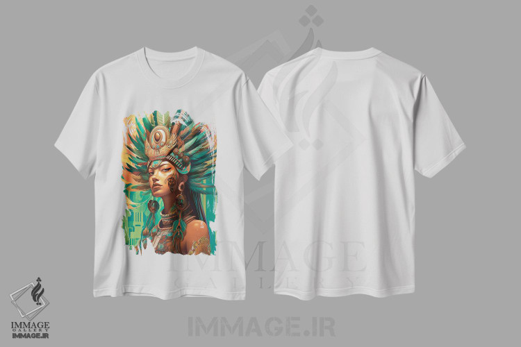 تیشرت طرح دار مایایی، تزئینی اثر عبدالله ایویندار | immage.ir