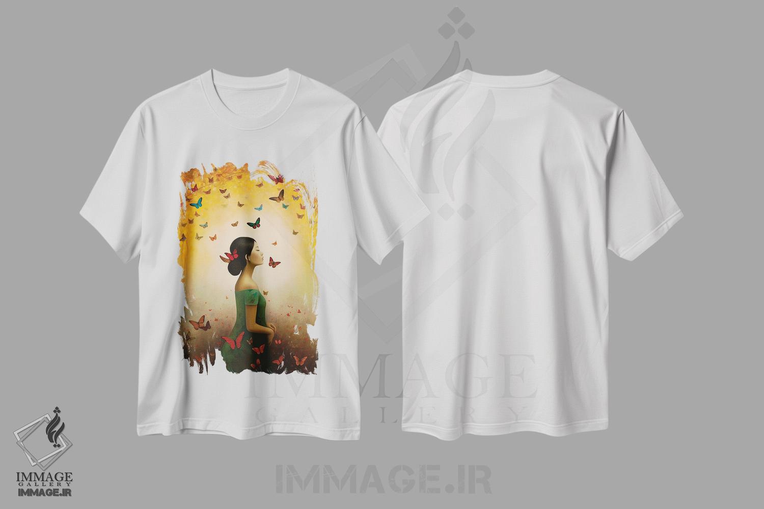 تیشرت طرح دار کلبک، دکور آسیایی اثر عبدالله ایویندار | immage.ir