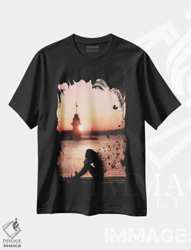 تیشرت طرح دار انقراض، عکاسی ترکیبی اثر عبدالله ایویندار | فروشگاه ایماژ