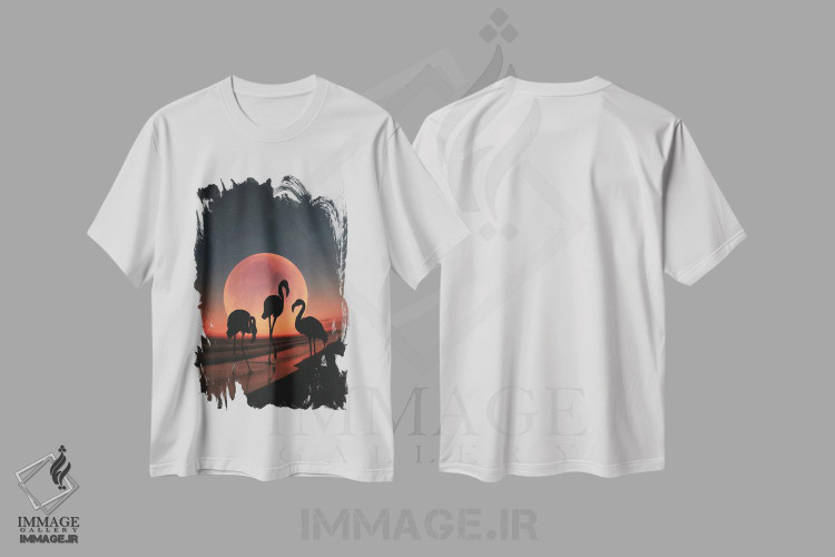 تیشرت طرح دار فلامینگو دو، عکاسی ترکیبی اثر عبدالله ایویندار | immage.ir