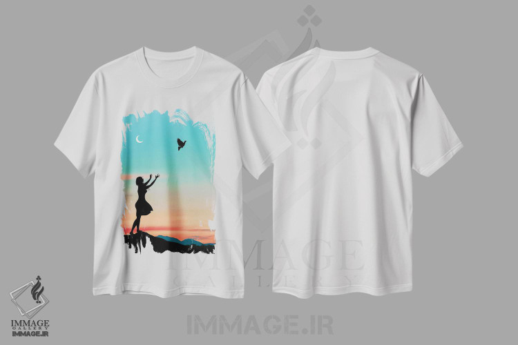 تیشرت طرح دار پرنده آزاد، عکاسی ترکیبی اثر عبدالله ایویندار | immage.ir