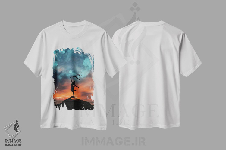 تیشرت طرح دار دختر آزاد، عکاسی ترکیبی اثر عبدالله ایویندار | immage.ir