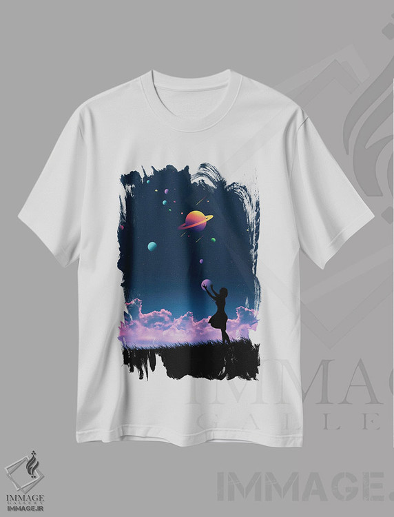 تیشرت طرح دار کهکشان، عکاسی ترکیبی اثر عبدالله ایویندار | immage.ir