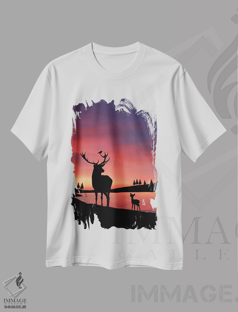 تیشرت طرح دار آهو، عکاسی ترکیبی اثر عبدالله ایویندار | immage.ir