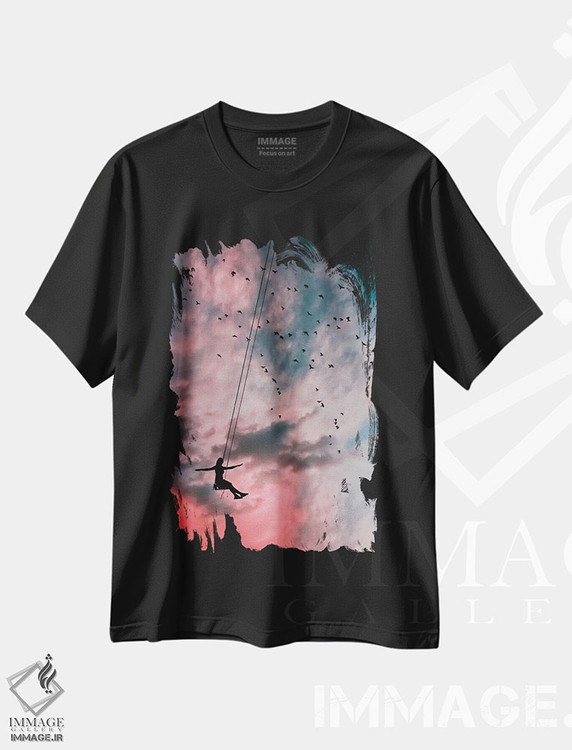 تیشرت طرح دار در آسمان، عکاسی ترکیبی اثر عبدالله ایویندار | فروشگاه ایماژ