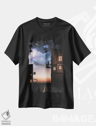 تیشرت طرح دار ستارگان، عکاسی ترکیبی اثر عبدالله ایویندار | فروشگاه ایماژ