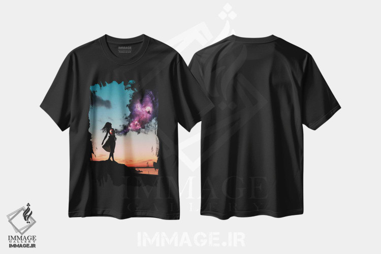 تیشرت طرح دار جهان درون ما، عکاسی ترکیبی اثر عبدالله ایویندار | فروشگاه ایماژ