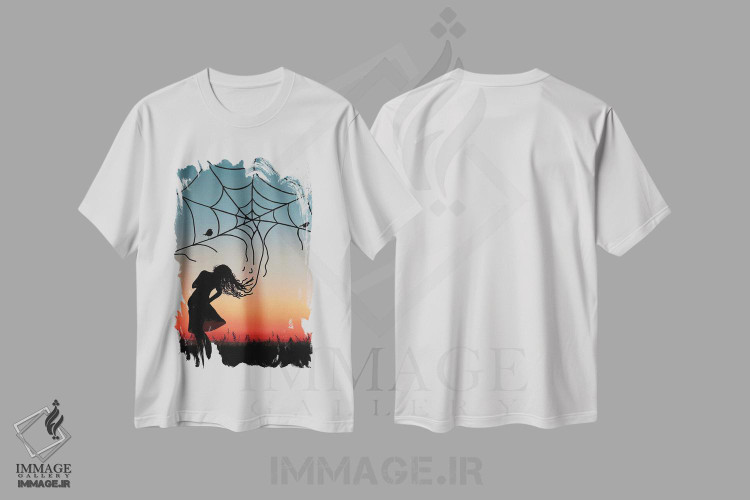 تیشرت طرح دار تار عنکبوت، عکاسی ترکیبی اثر عبدالله ایویندار | immage.ir