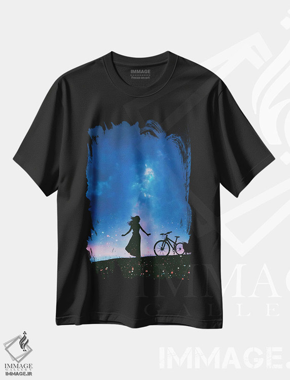 تیشرت طرح دار پیش از طوفان، عکاسی ترکیبی اثر عبدالله ایویندار | فروشگاه ایماژ