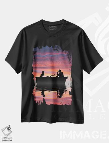 تیشرت طرح دار دوست وفادار من، مدیوم اثر عبدالله ایویندار | فروشگاه ایماژ