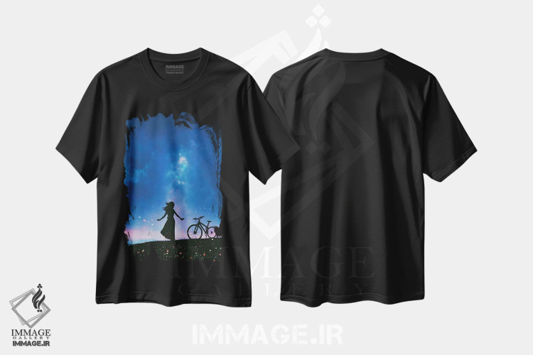 تیشرت طرح دار پیش از طوفان، عکاسی ترکیبی اثر عبدالله ایویندار | فروشگاه ایماژ