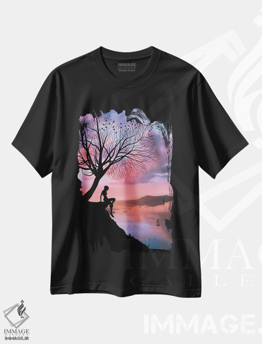 تیشرت طرح دار رویای شب نیمه تابستان، مدیوم اثر عبدالله ایویندار | فروشگاه ایماژ