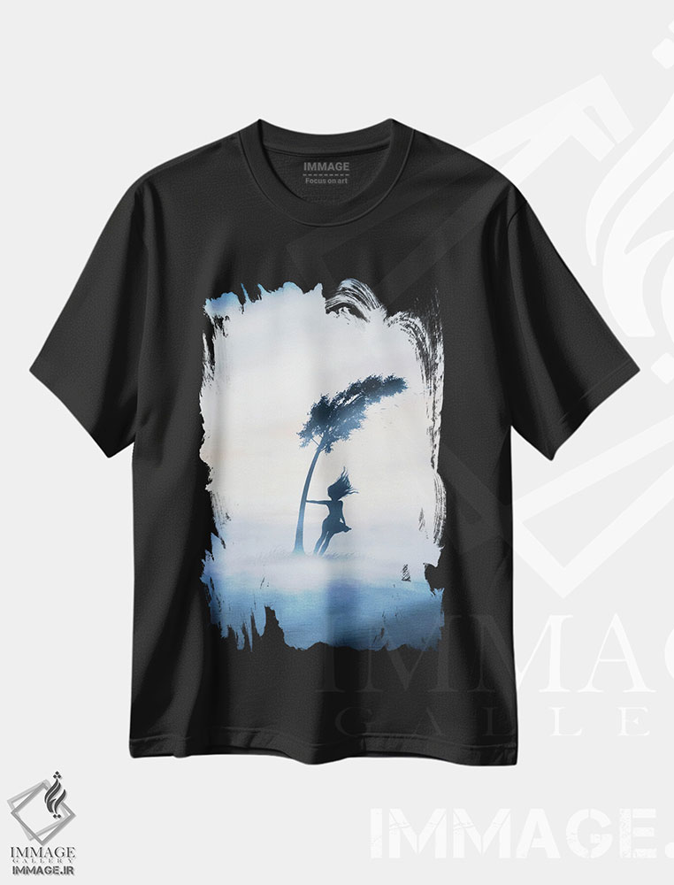 تیشرت طرح دار باد، مدیوم اثر عبدالله ایویندار | فروشگاه ایماژ