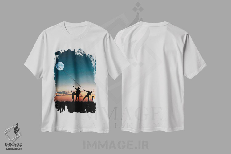 تیشرت طرح دار خانواده، مدیوم اثر عبدالله ایویندار | immage.ir