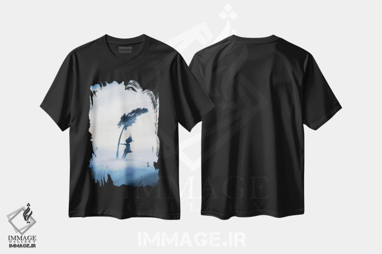 تیشرت طرح دار باد، مدیوم اثر عبدالله ایویندار | فروشگاه ایماژ