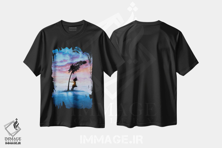 تیشرت طرح دار طوفان، مدیوم اثر عبدالله ایویندار | فروشگاه ایماژ