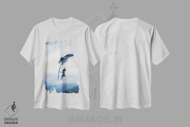 تیشرت طرح دار باد، مدیوم اثر عبدالله ایویندار | immage.ir