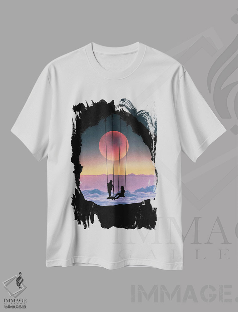 تیشرت طرح دار عشق، مدیوم اثر عبدالله ایویندار | immage.ir