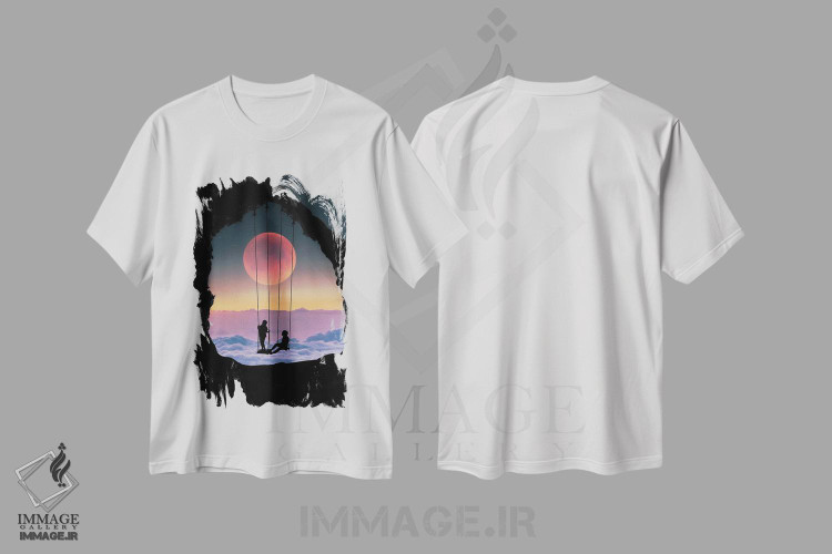 تیشرت طرح دار عشق، مدیوم اثر عبدالله ایویندار | immage.ir