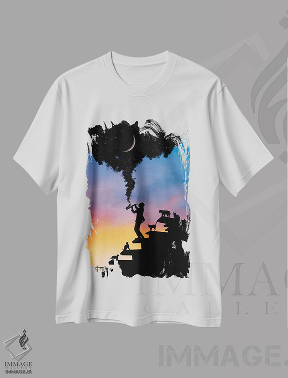 تیشرت طرح دار روح موسیقی، عکاسی ترکیبی اثر عبدالله ایویندار | immage.ir