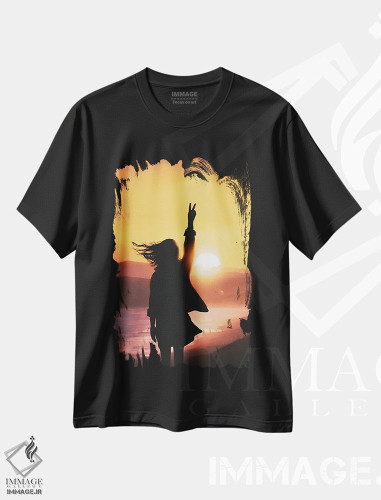 تیشرت طرح دار امید، عکاسی ترکیبی اثر عبدالله ایویندار | فروشگاه ایماژ