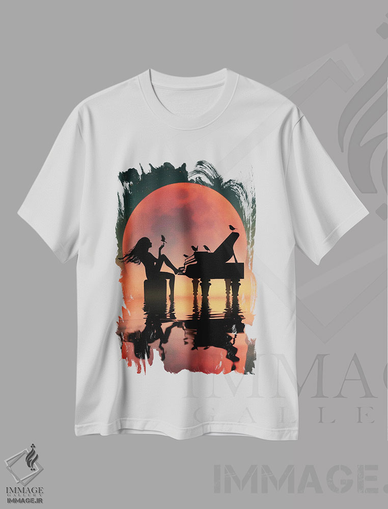 تیشرت طرح دار پیانو، عکاسی ترکیبی اثر عبدالله ایویندار | immage.ir