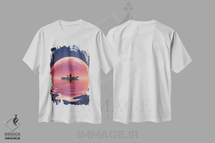 تیشرت طرح دار غروب آرام، عکاسی ترکیبی اثر عبدالله ایویندار | immage.ir