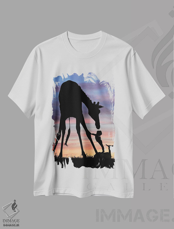 تیشرت طرح دار زرافه، عکاسی ترکیبی اثر عبدالله ایویندار | immage.ir