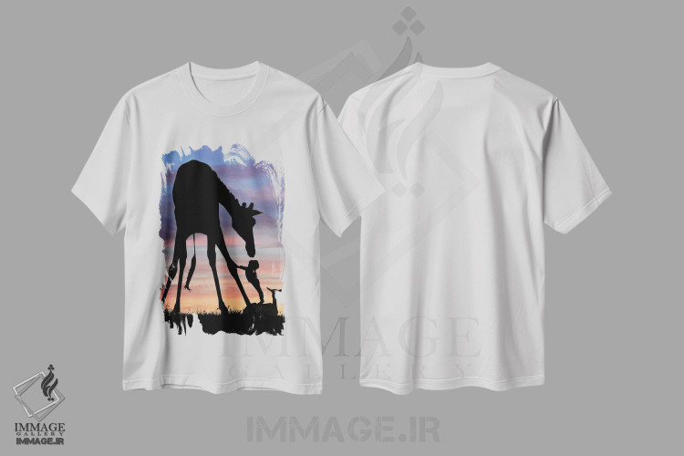تیشرت طرح دار زرافه، عکاسی ترکیبی اثر عبدالله ایویندار | immage.ir