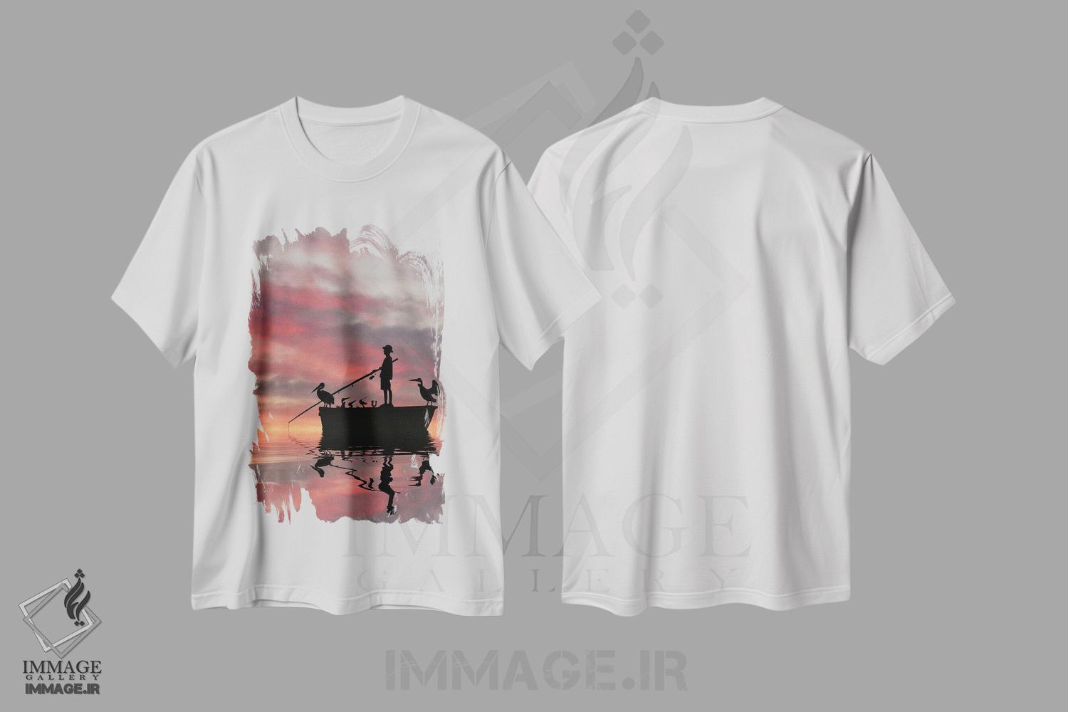 تیشرت طرح دار ماهیگیر، عکاسی ترکیبی اثر عبدالله ایویندار | immage.ir