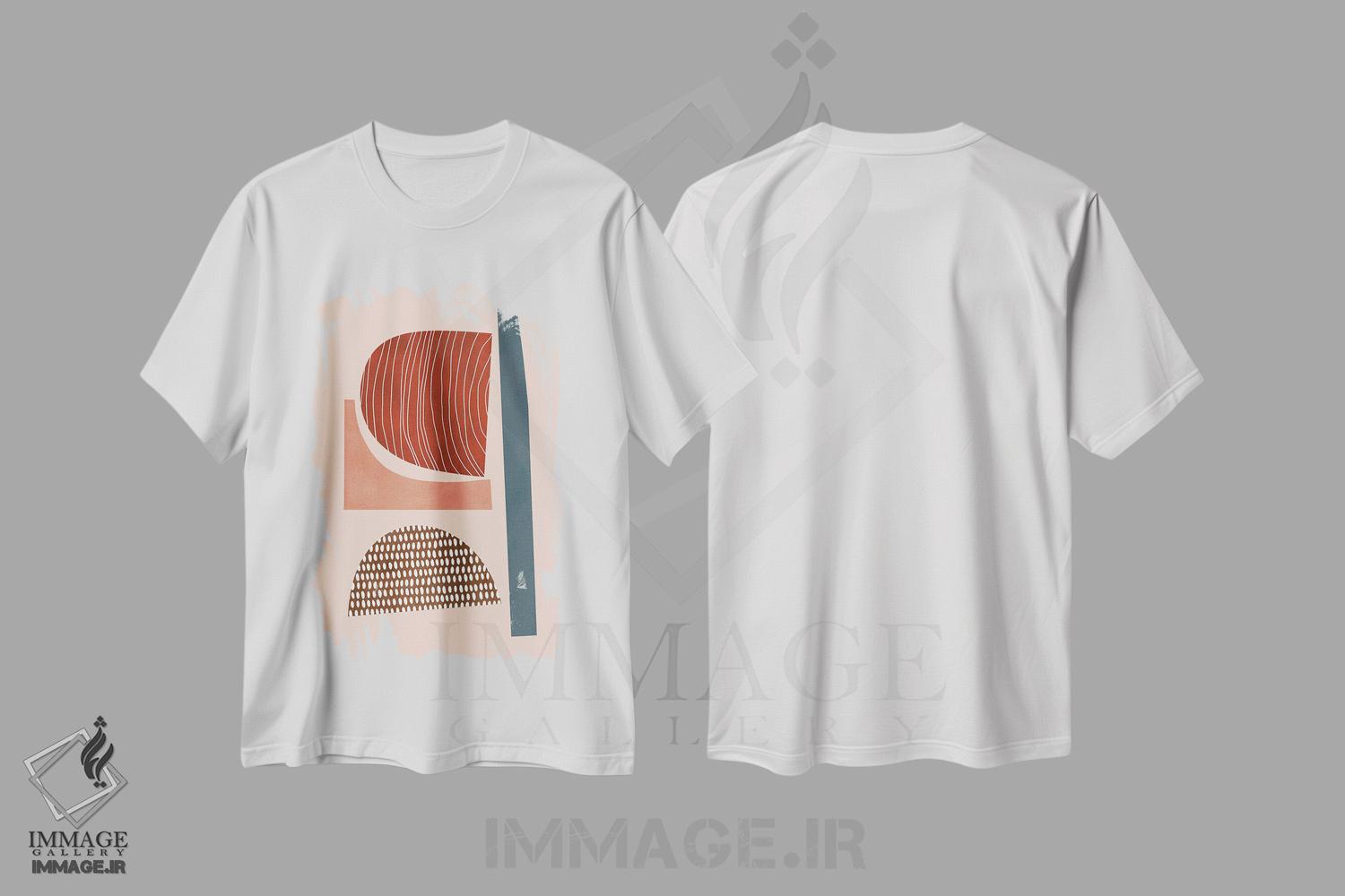 تیشرت طرح دار مفهوم مینیمال ۸ اثر آنجِل استوز | immage.ir