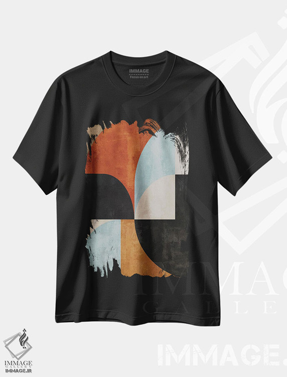 تیشرت طرح دار قطعات گرد اثر آنجِل استوز | فروشگاه ایماژ