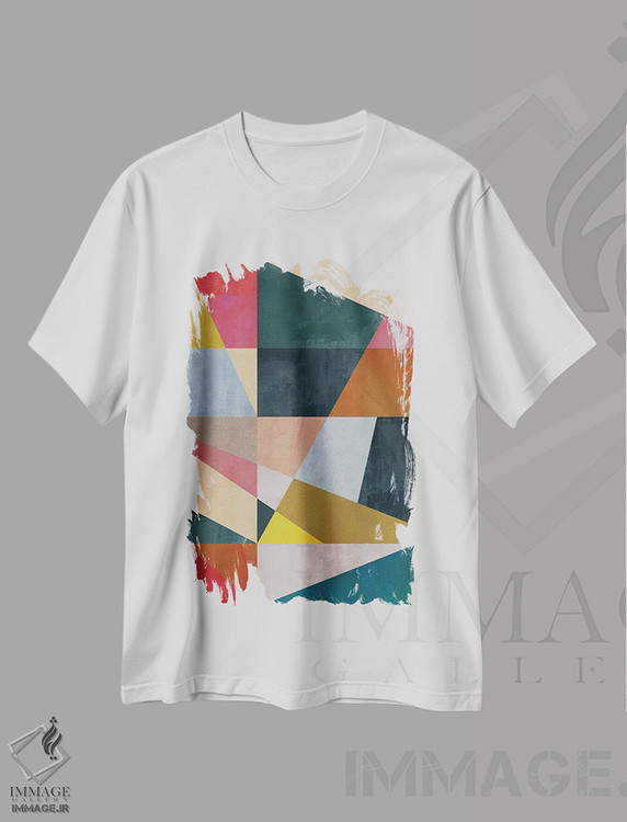 تیشرت طرح دار مفهوم هندسی ۳۰ اثر آنجِل استوز | immage.ir