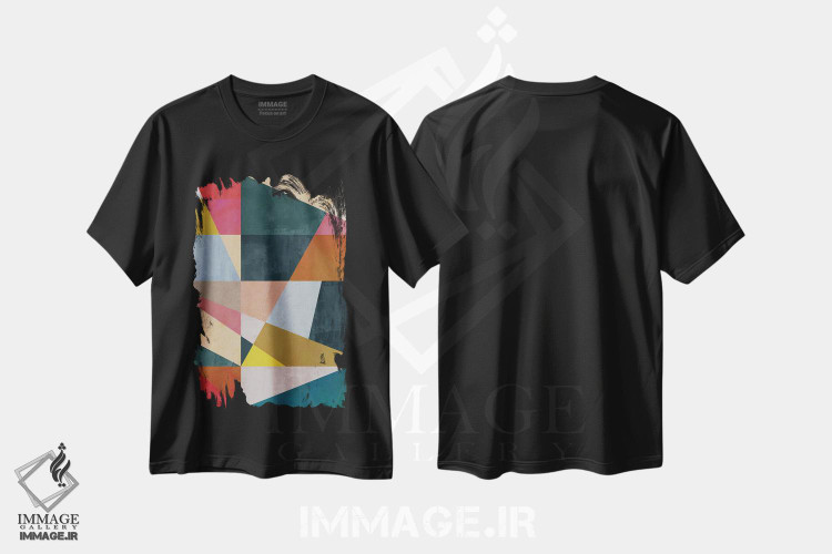 تیشرت طرح دار مفهوم هندسی ۳۰ اثر آنجِل استوز | فروشگاه ایماژ