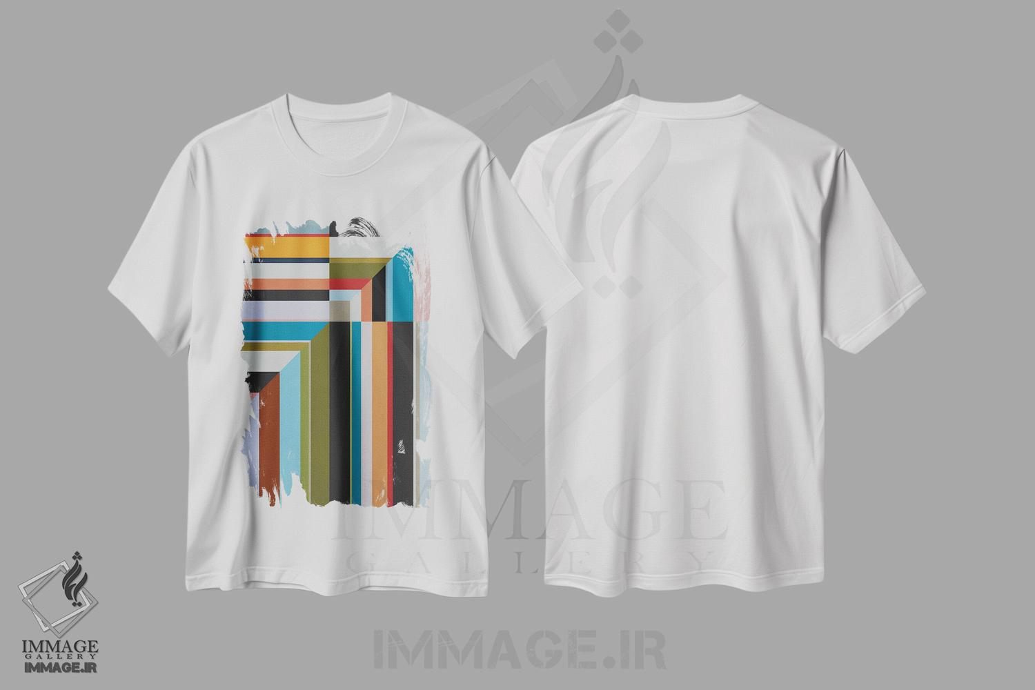 تیشرت طرح دار مراحل مرحله ها ۲ اثر آنجِل استوز | immage.ir