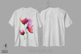 تیشرت طرح دار صدای گل ها، آبستره اثر آنجِل استوز | immage.ir