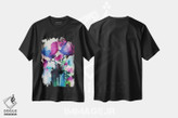 تیشرت طرح دار گلدان با گل ها ۵، آبستره اثر آنجِل استوز | فروشگاه ایماژ