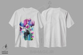 تیشرت طرح دار گلدان با گل ها ۵، آبستره اثر آنجِل استوز | immage.ir