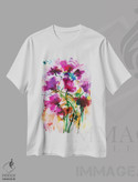 تیشرت طرح دار گل های وحشی ۱۶، آبستره اثر آنجِل استوز | immage.ir