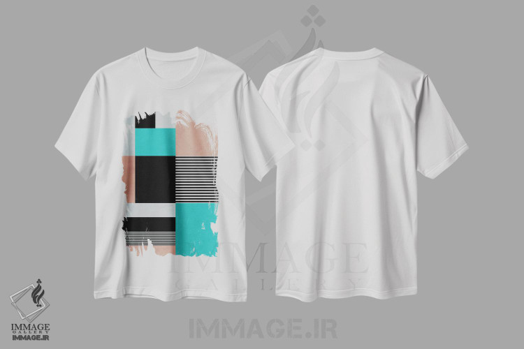 تیشرت طرح دار مفهوم هندسی L اثر آنجِل استوز | immage.ir