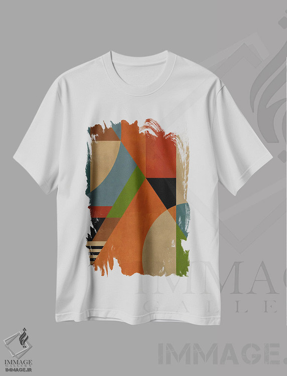 تیشرت طرح دار مفهوم هندسی XLXV، آبستره اثر آنجِل استوز | immage.ir