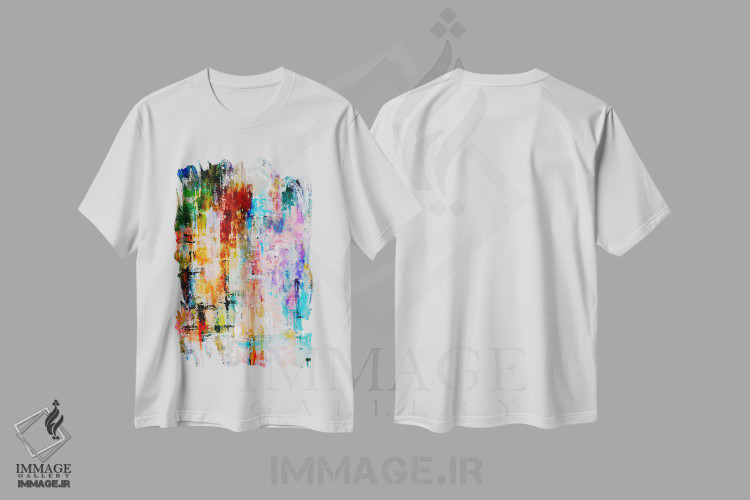 تیشرت طرح دار منظره شهری VI، آبستره اثر آنجِل استوز | immage.ir