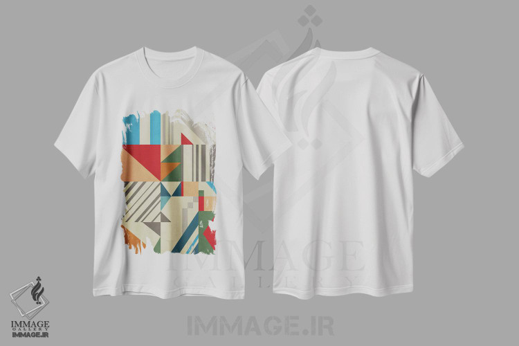 تیشرت طرح دار ساختار هندسی XXIII اثر آنجِل استوز | immage.ir