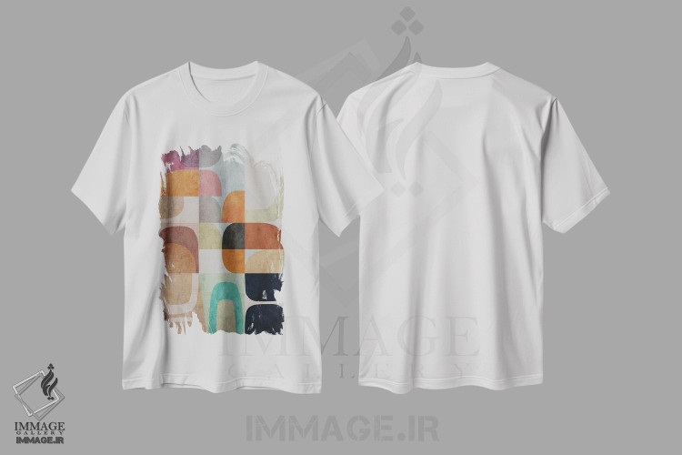 تیشرت طرح دار قطعات گرد IV اثر آنجِل استوز | immage.ir