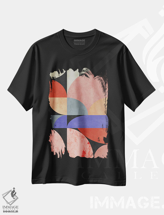 تیشرت طرح دار نیم دایره ها XIX اثر آنجِل استوز | فروشگاه ایماژ